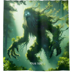 Fantasy Cute Giant Forest Tree Shower Curtain
