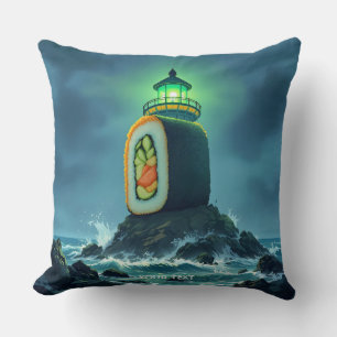 Fantasy Cute Giant Sushi Lighthouse Cushion