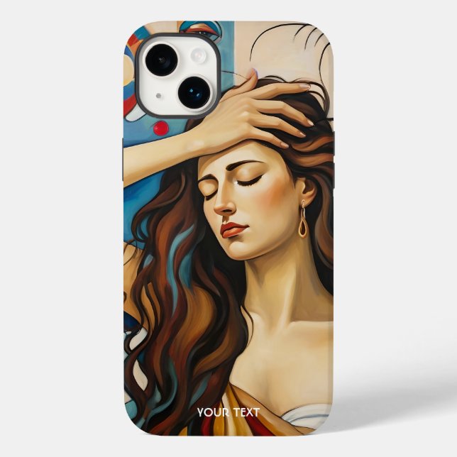 Fantasy Cute Girl Cubist Style Case-Mate iPhone Case (Back)