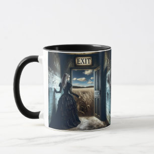 Fantasy Cute Girl Exit Corridor Mug
