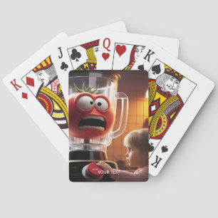 Fantasy Cute Girl Tomato Blender Playing Cards