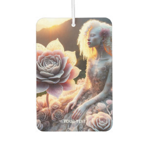 Fantasy Cute Girl White Flower Car Air Freshener