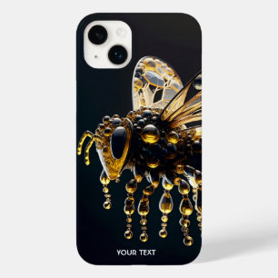 Fantasy Cute Glass Yellow Black Bee Case-Mate iPhone 14 Plus Case