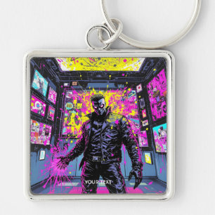 Fantasy Cute Glitch In Gallery Key Ring