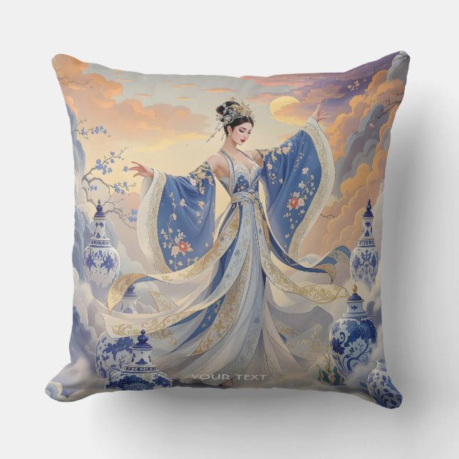 Fantasy Cute Gorgeous Opera Actress Cushion (Front)