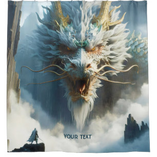 Fantasy Cute Great Strong Dragon Shower Curtain