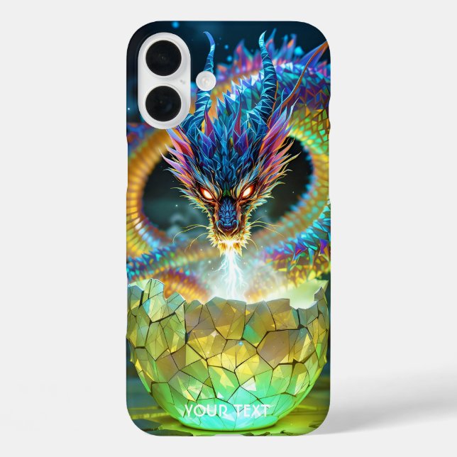Fantasy Cute Green Dragon Egg Case-Mate iPhone Case (Back)