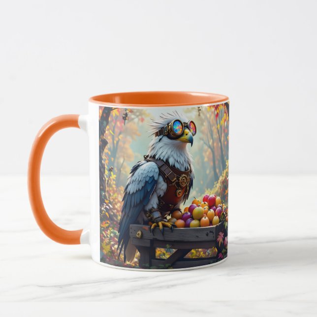 Fantasy Cute Griffin Farmstand Tree Mug (Left)
