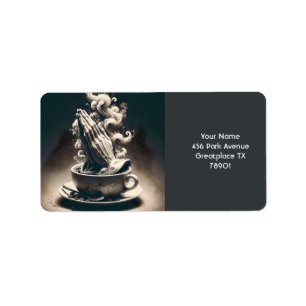 Fantasy Cute Hands Coffee Cup Label