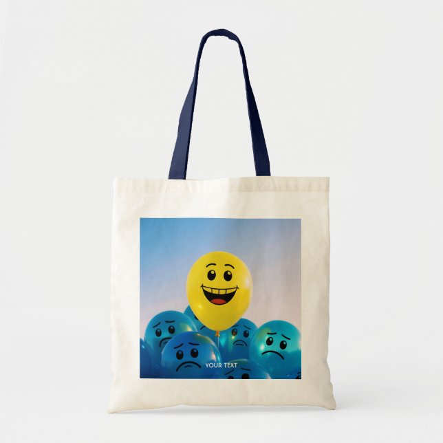 Fantasy Cute Happy And Sad Tote Bag (Front)