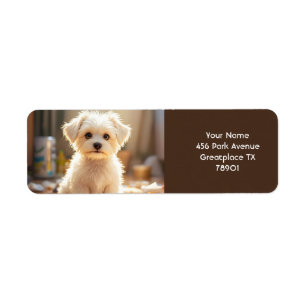 Fantasy Cute Happy Maltese Puppy