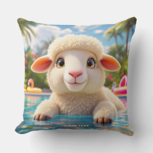 Fantasy Cute Happy Sheep Pool Cushion