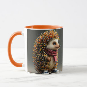 Fantasy Cute Hedgehog Sharp Needles Mug