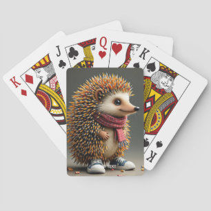 Fantasy Cute Hedgehog Sharp Needles Playing Cards