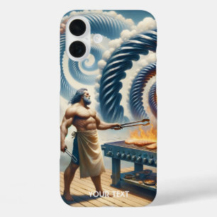 Fantasy Cute Heroic Grill Dad iPhone 16 Plus Case