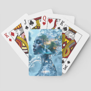 Fantasy Cute Ice Girl Forest Playing Cards