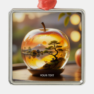 Fantasy Cute Japanese Apple View Metal Tree Decoration