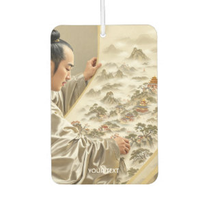 Fantasy Cute Japanese Painter Landscape Car Air Freshener