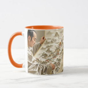 Fantasy Cute Japanese Painter Landscape Mug