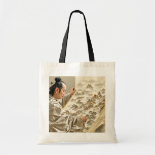 Fantasy Cute Japanese Painter Landscape Tote Bag