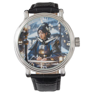 Fantasy Cute Japanese Samurai General Watch
