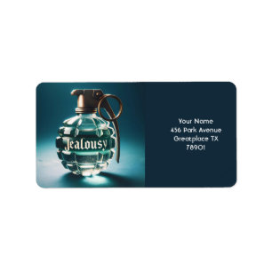 Fantasy Cute Jealousy Bottle Potion Label