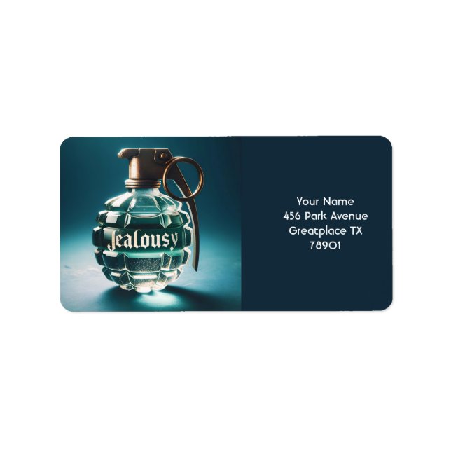 Fantasy Cute Jealousy Bottle Potion Label (Front)