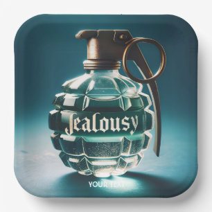 Fantasy Cute Jealousy Bottle Potion Paper Plate