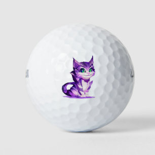 Fantasy Cute Kawaii baby Cheshire cat kitten Golf Balls