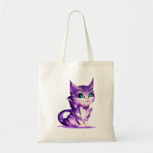 Fantasy Cute Kawaii baby Cheshire cat kitten  Tote Bag