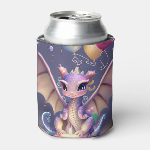 Fantasy Cute Kawaii baby dragon Can Cooler