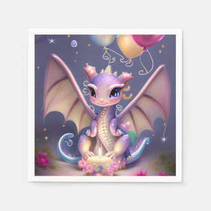 Fantasy Cute Kawaii baby dragon  Napkin