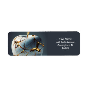 Fantasy Cute Kintsugi Porcelain Apple