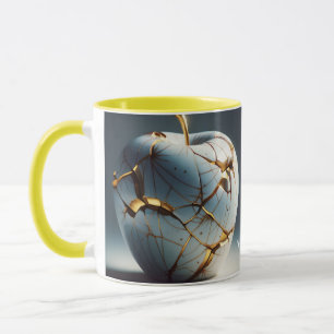 Fantasy Cute Kintsugi Porcelain Apple Mug