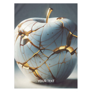 Fantasy Cute Kintsugi Porcelain Apple Tablecloth