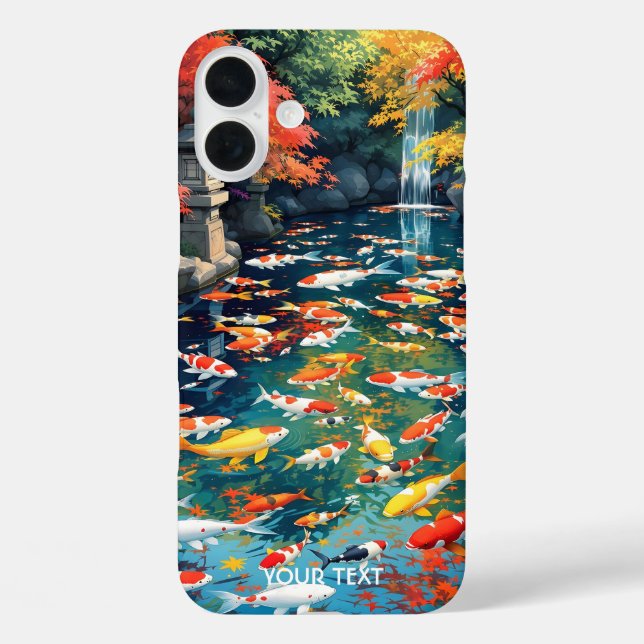 Fantasy Cute Koi Fish Pond Case-Mate iPhone Case (Back)