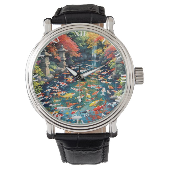 Fantasy Cute Koi Fish Pond Watch (Front)