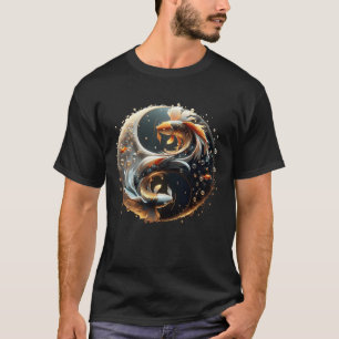 Fantasy Cute Koi Yin Yang T-Shirt