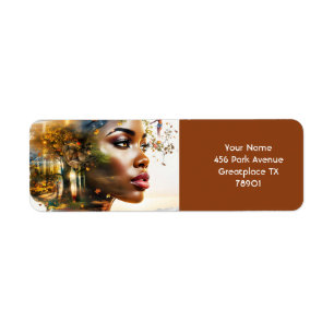 Fantasy Cute Lady African Landscape