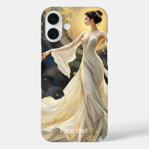 Fantasy Cute Lady Dancing Space iPhone 16 Plus Case