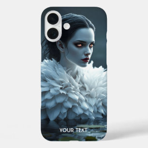 Fantasy Cute Lake Swan White iPhone 16 Plus Case