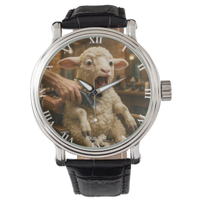 Fantasy Cute Lamb Scared Shaving Watch (Front)