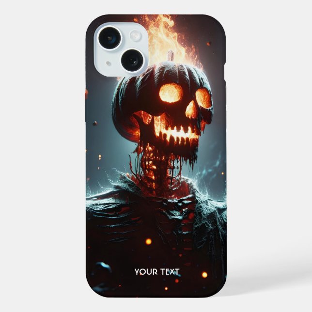 Fantasy Cute Lantern Pumpkin Halloween iPhone Case (Back)