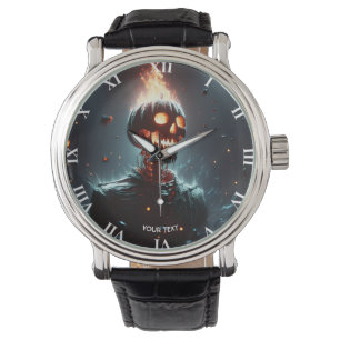 Fantasy Cute Lantern Pumpkin Halloween Watch