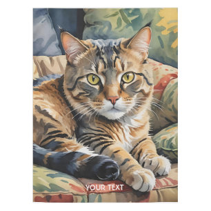 Fantasy Cute Lazy Cat Couch Tablecloth