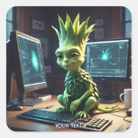 Fantasy Cute Leek Artichoke Alien