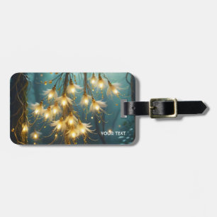 Fantasy Cute Light Tree Flowers Luggage Tag