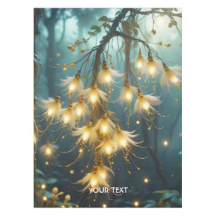 Fantasy Cute Light Tree Flowers Tablecloth