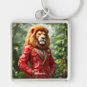 Fantasy Cute Lion Watermelon Suit Key Ring