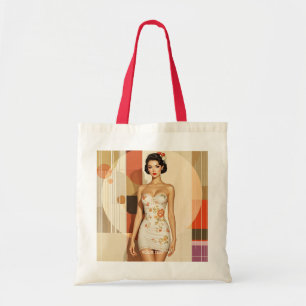 Fantasy Cute Lovely Japanese Lady Tote Bag